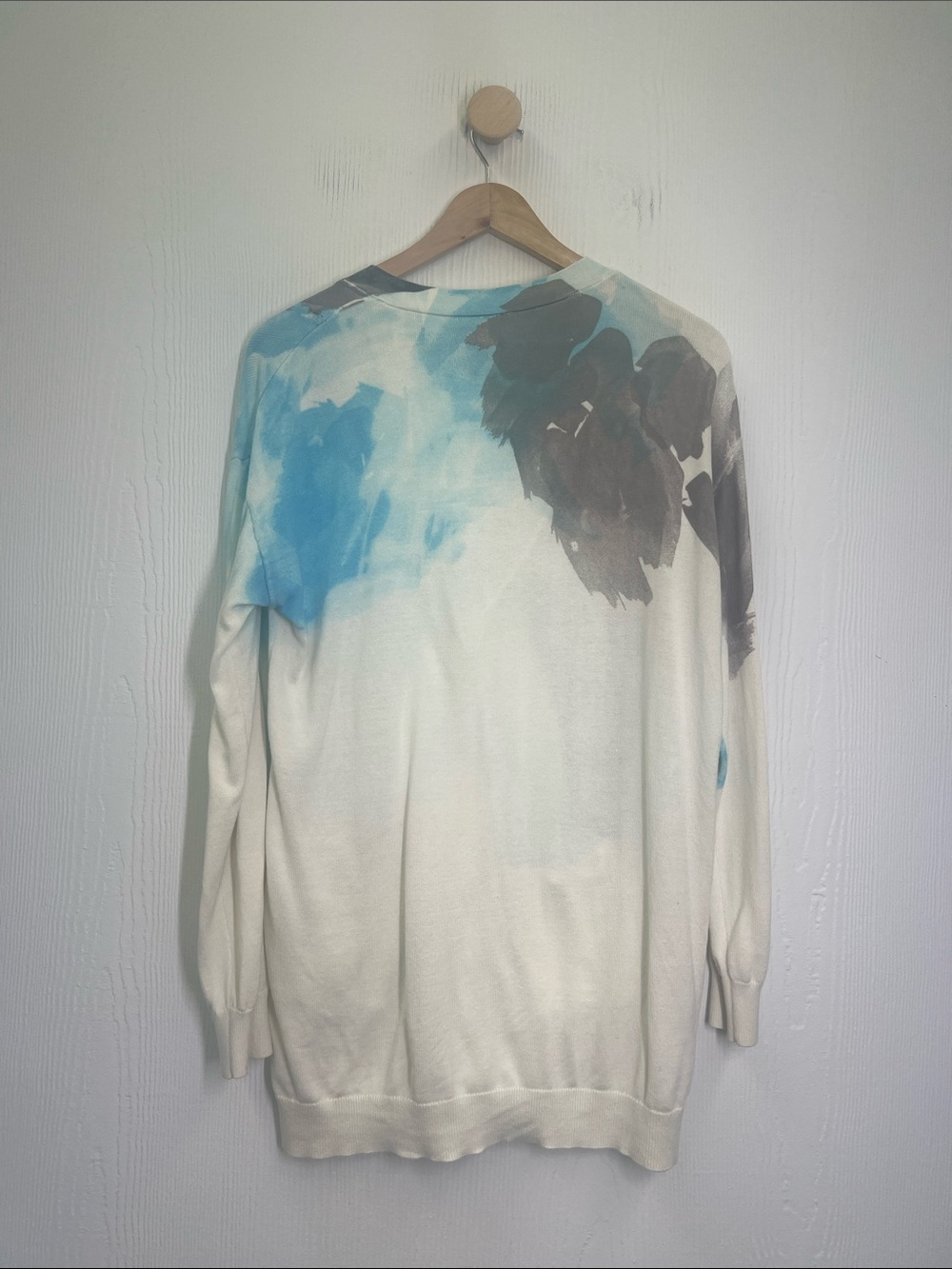 Anthropologie - Moth Tigra Colorful Giraffe Art Button Down Cardigan Size Medium - Picture 11 of 11